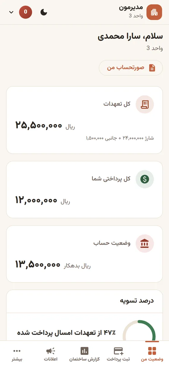بدهی و سابقه‌ی پرداخت
